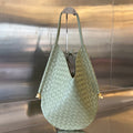 BOTTEGA VENETA MEDIUM SOLSTICE 44 SARDINE GREY LAMBSKIN
