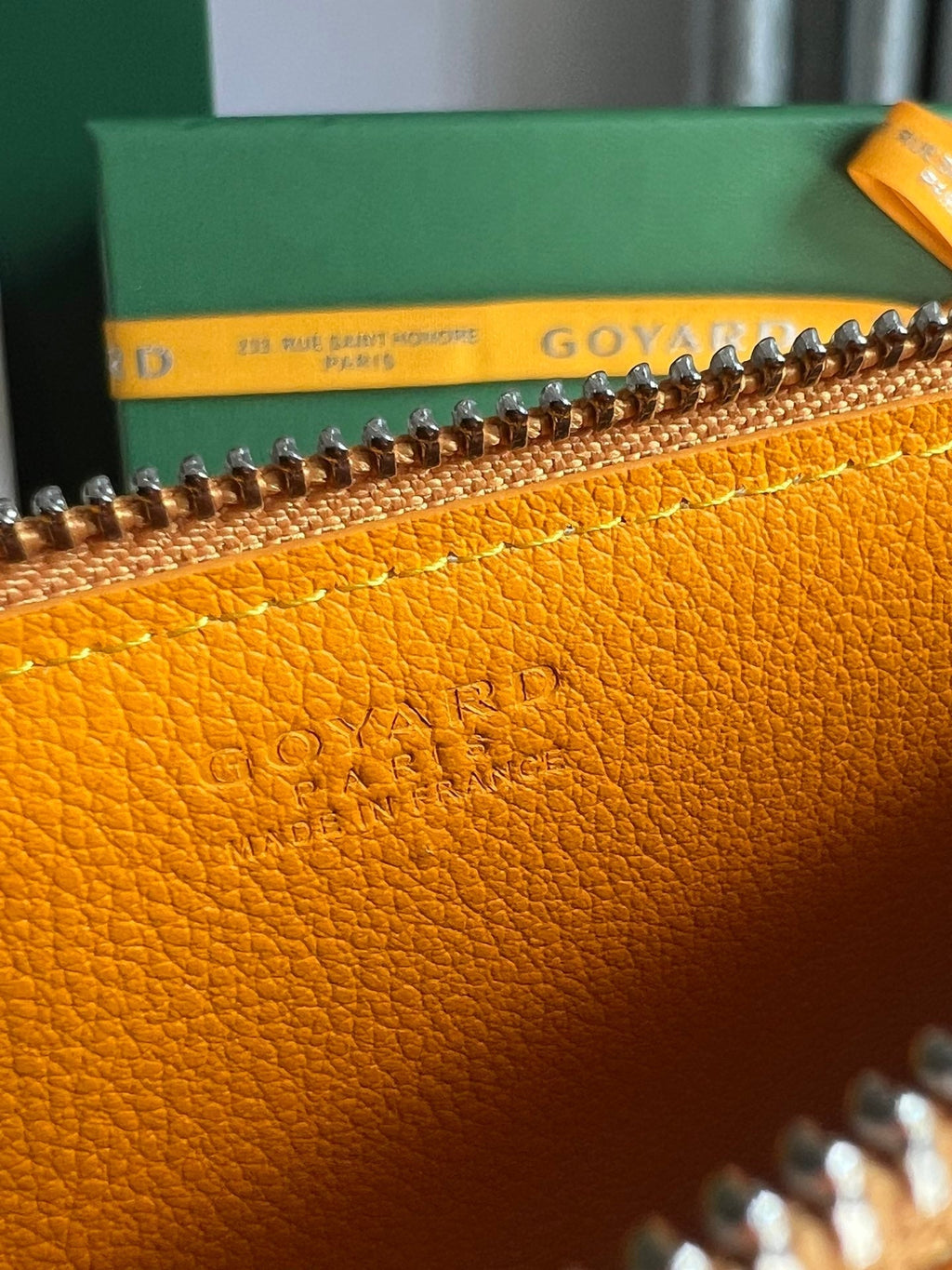 GOYARD INSERT LOUISE 21 IN YELLOW GOYARDINE CANVAS
