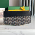 GOYARD INSERT LOUISE 21 IN BLACK GOYARDINE CANVAS