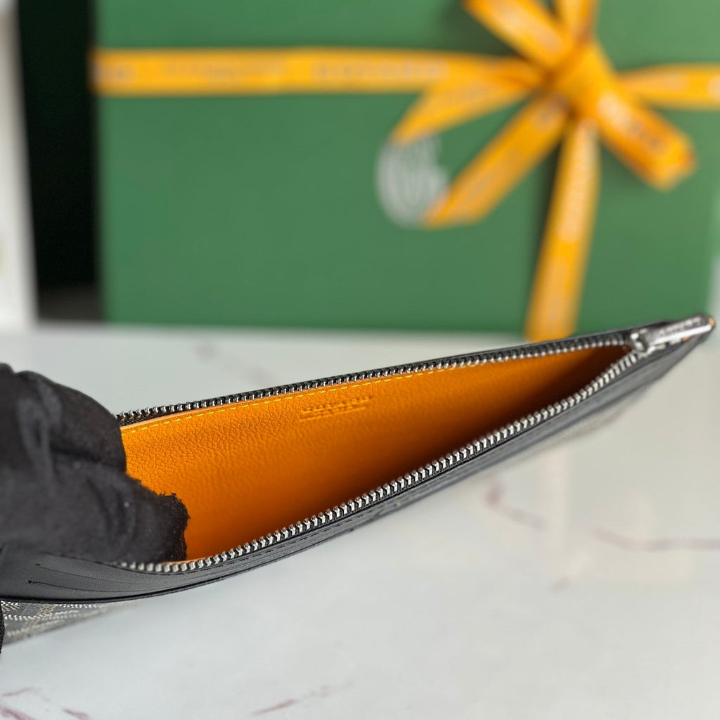 GOYARD INSERT LOUISE 21 IN BLACK GOYARDINE CANVAS