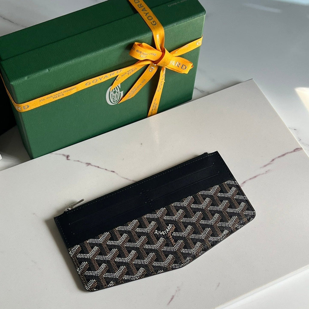 GOYARD INSERT LOUISE 21 IN BLACK GOYARDINE CANVAS