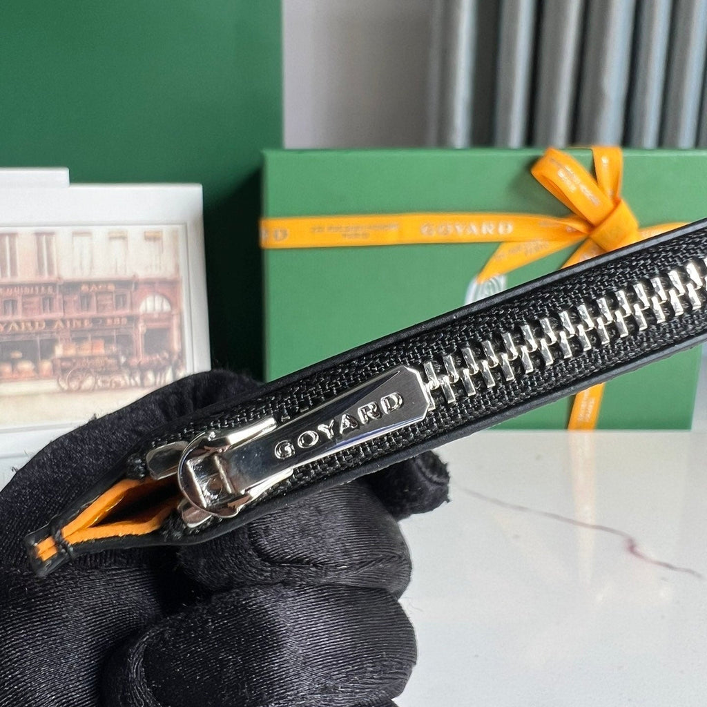 GOYARD INSERT LOUISE 21 IN BLACK GOYARDINE CANVAS