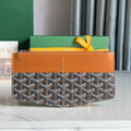 GOYARD INSERT LOUISE 21 IN BROWN GOYARDINE CANVAS