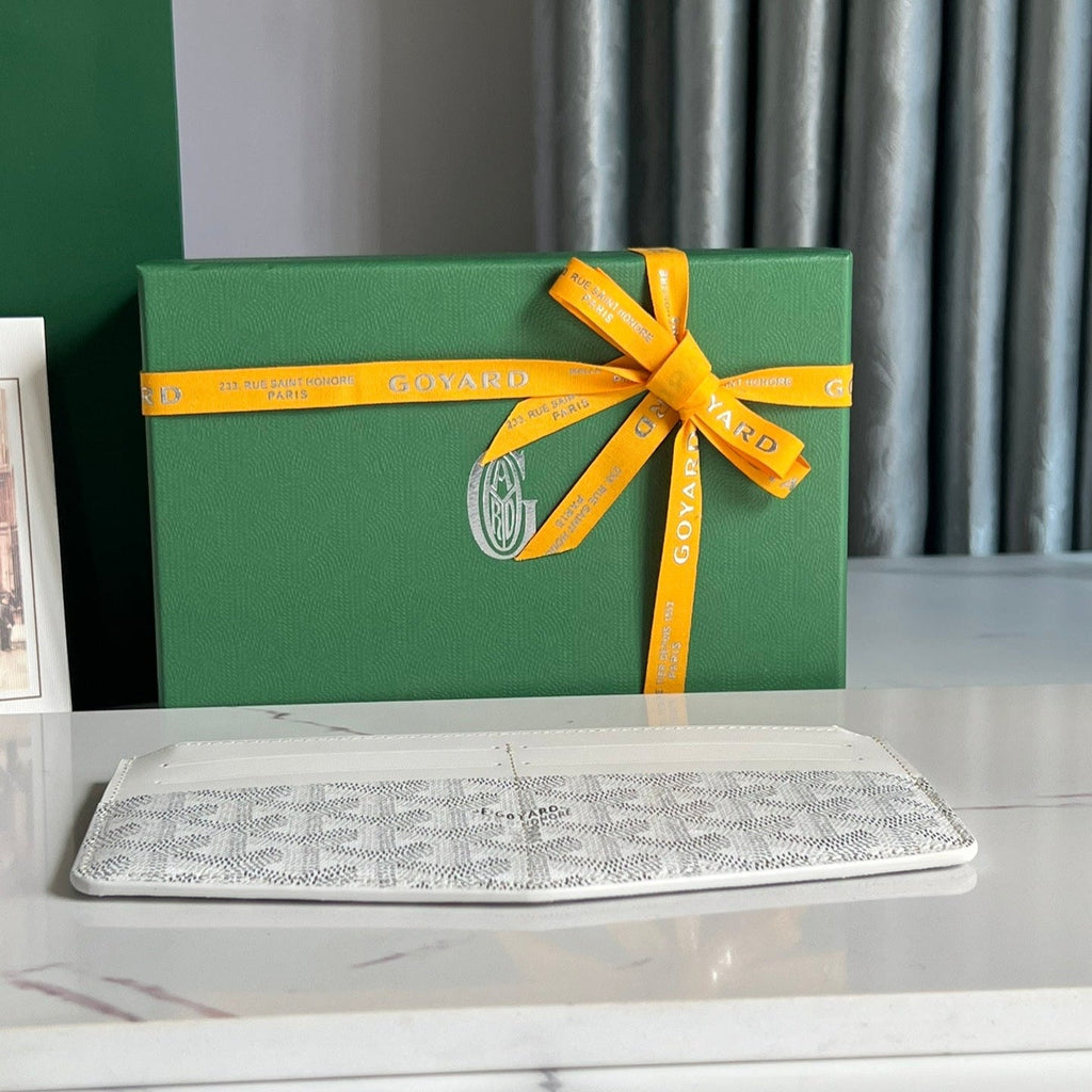 GOYARD INSERT LOUISE 21 IN WHITE GOYARDINE CANVAS