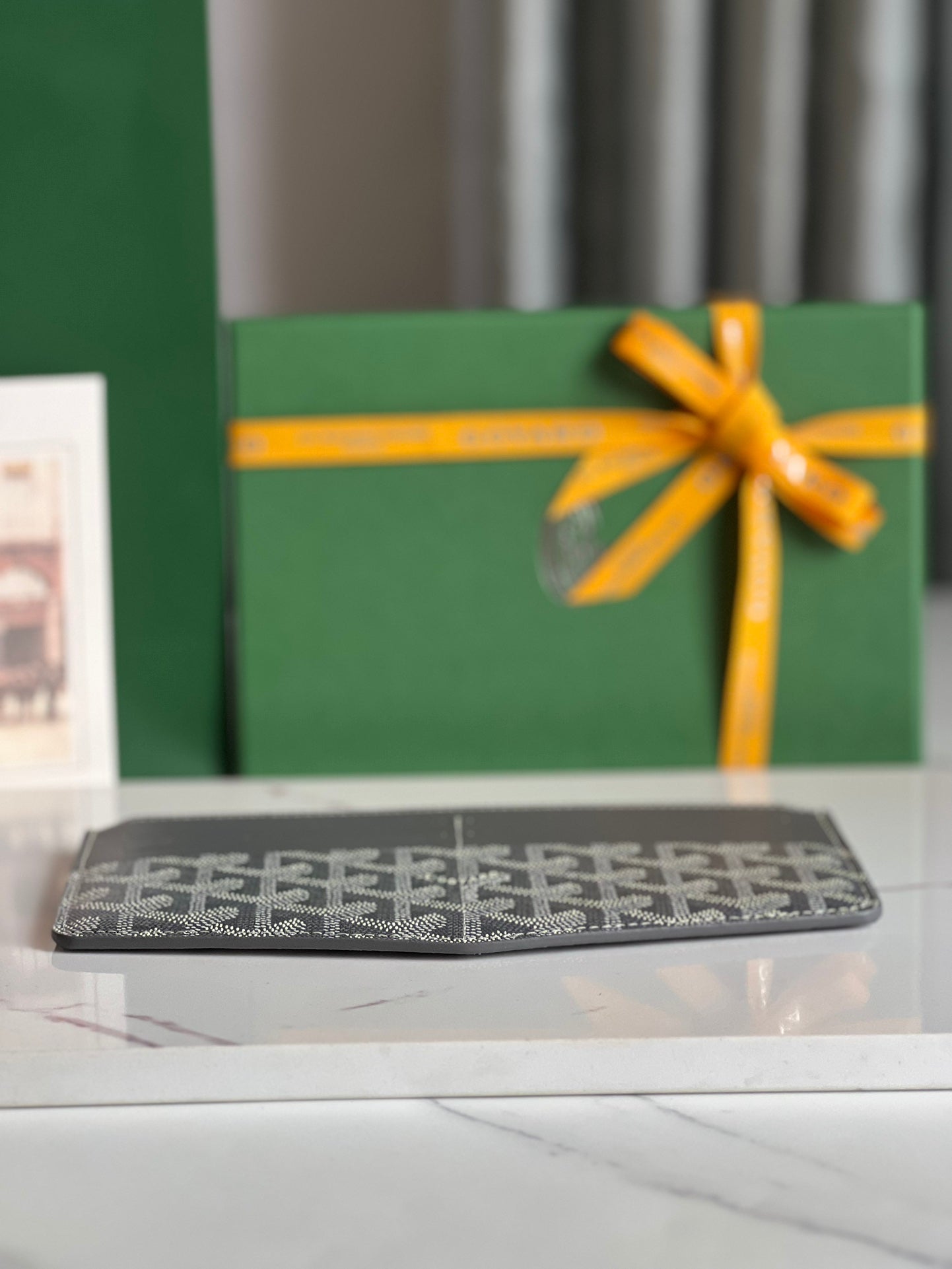 GOYARD INSERT LOUISE 21 IN GREY GOYARDINE CANVAS