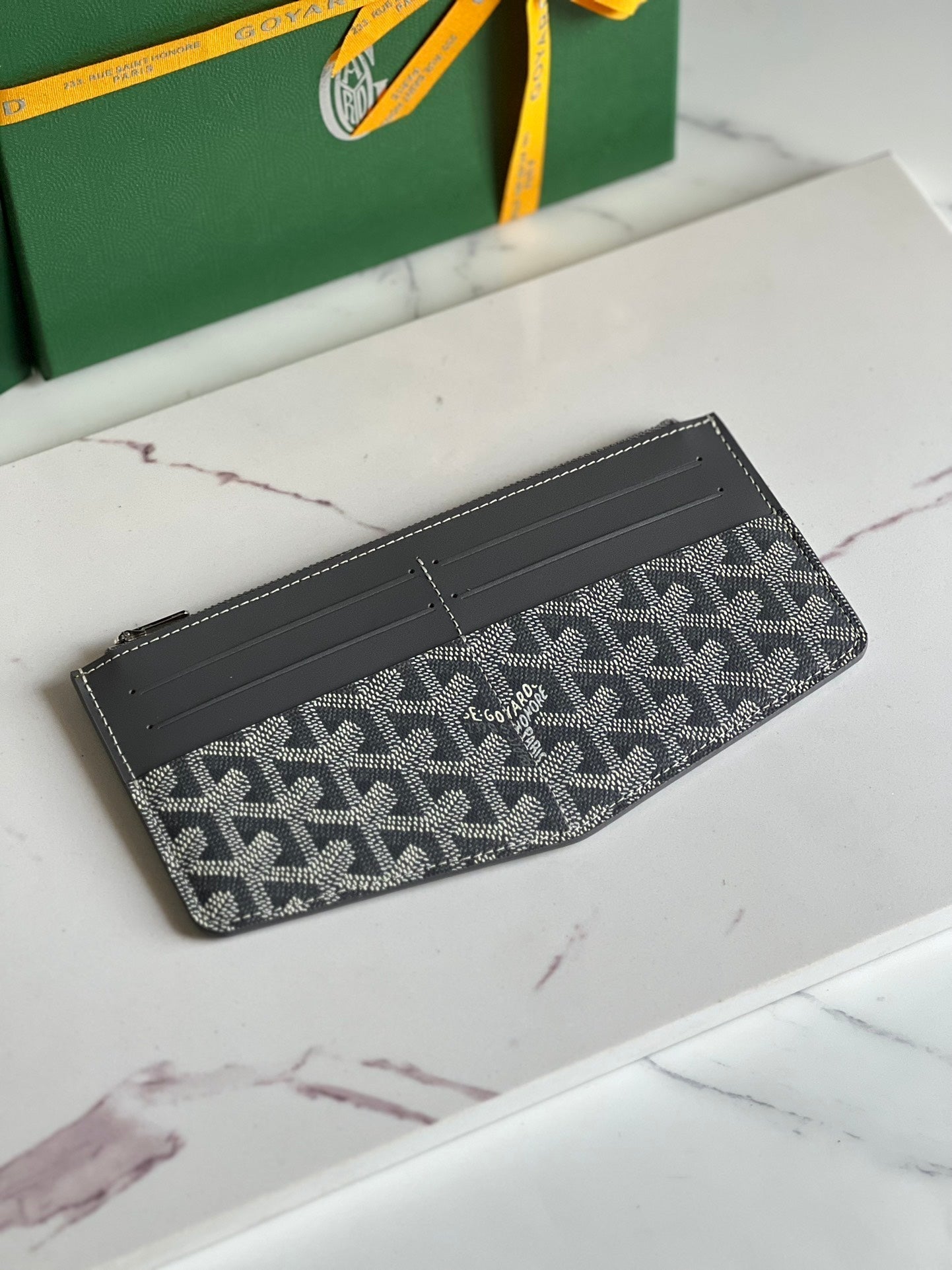 GOYARD INSERT LOUISE 21 IN GREY GOYARDINE CANVAS