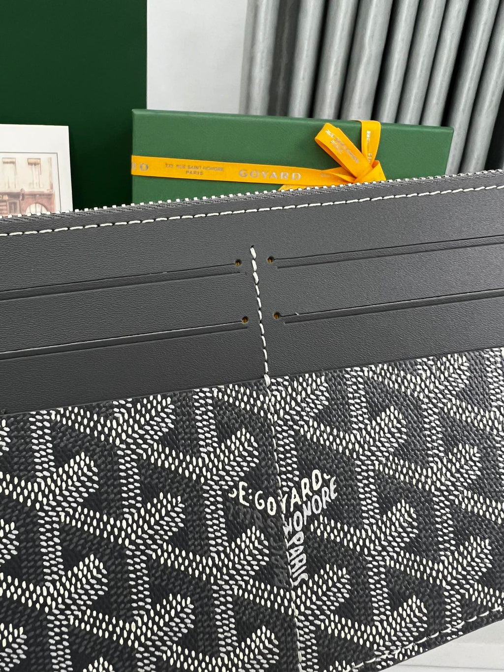 GOYARD INSERT LOUISE 21 IN GREY GOYARDINE CANVAS