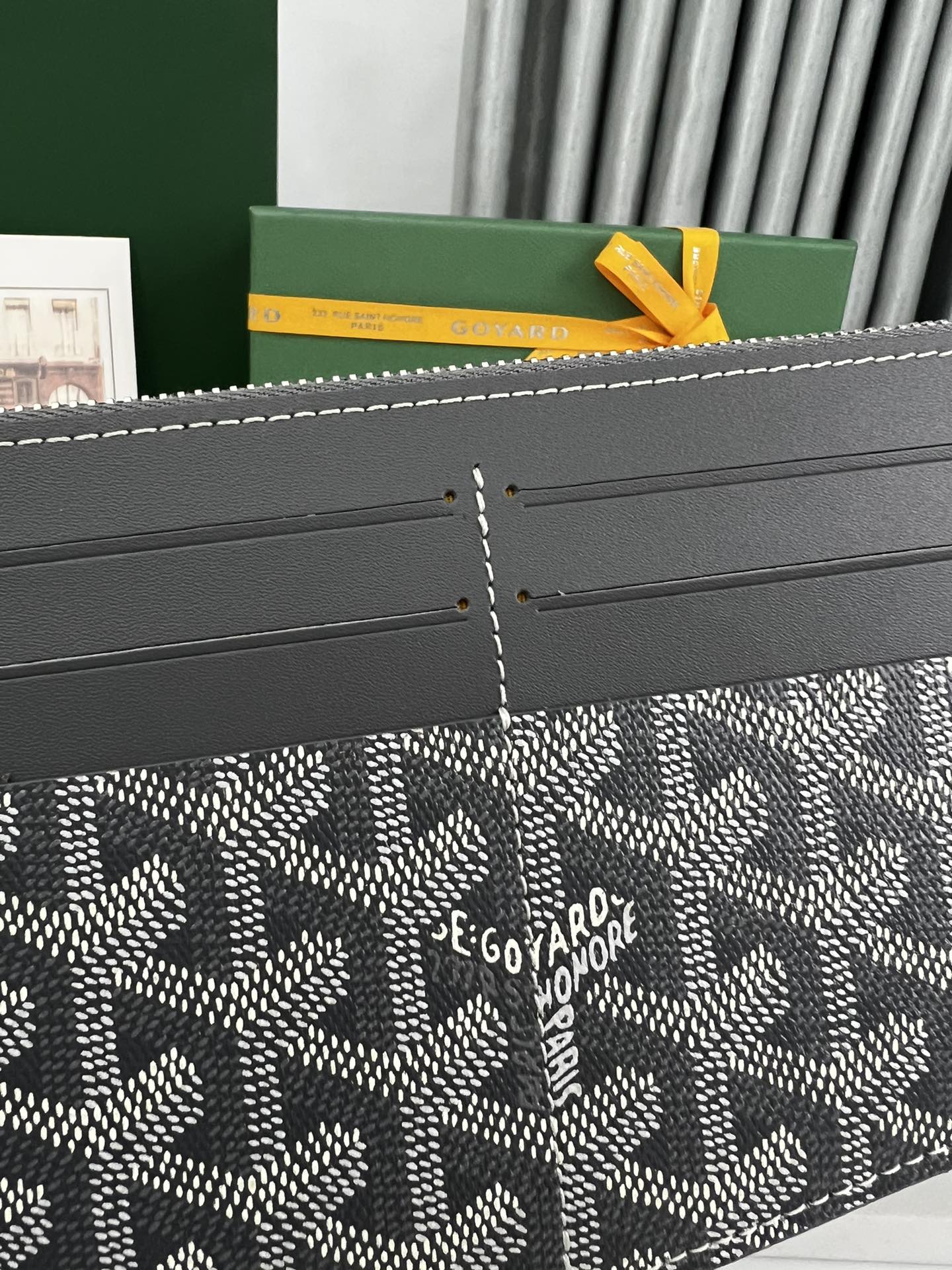 GOYARD INSERT LOUISE 21 IN GREY GOYARDINE CANVAS