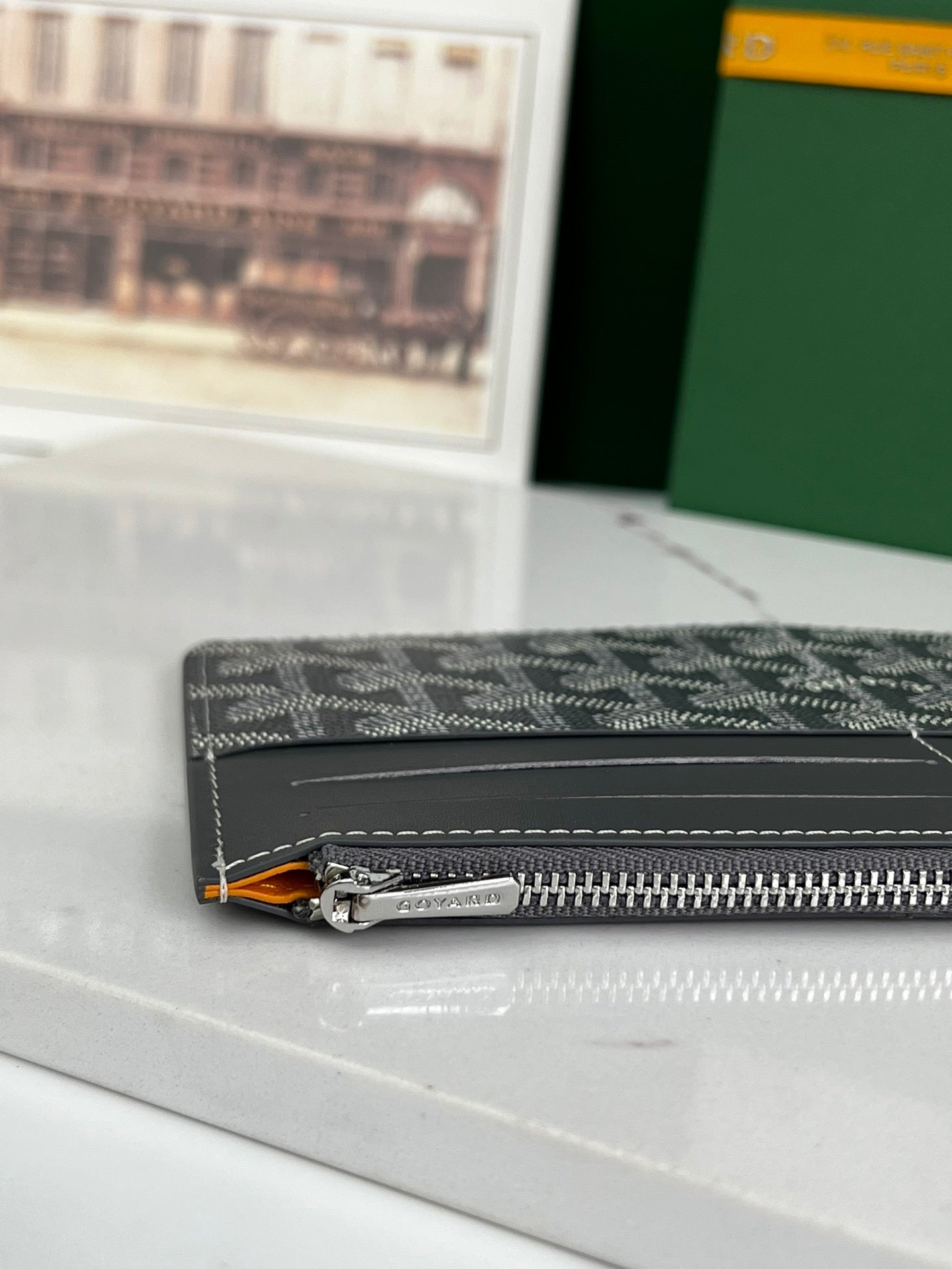 GOYARD INSERT LOUISE 21 IN GREY GOYARDINE CANVAS