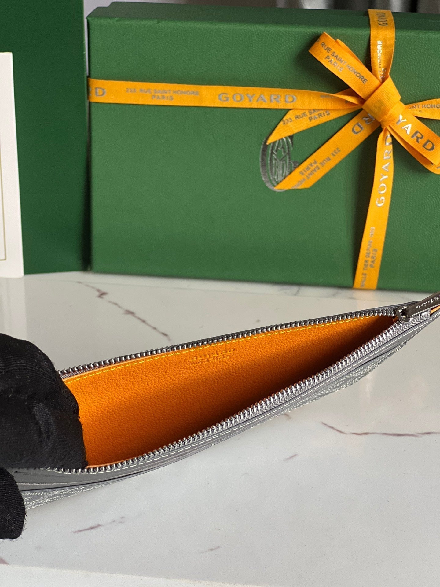 GOYARD INSERT LOUISE 21 IN GREY GOYARDINE CANVAS