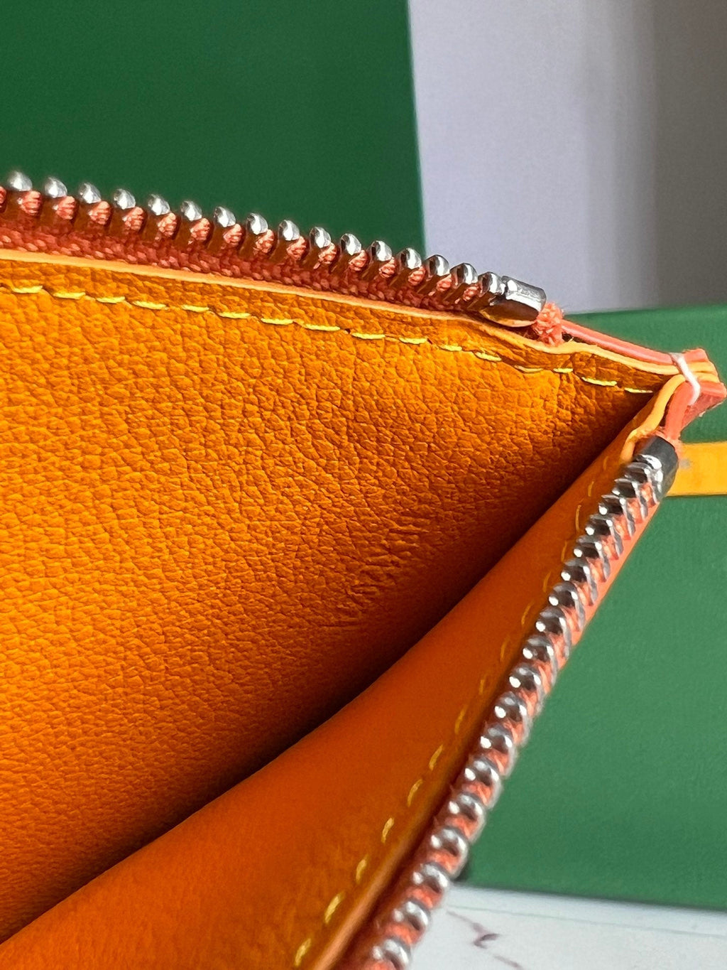 GOYARD INSERT LOUISE 21 IN RED ORANGE GOYARDINE CANVAS