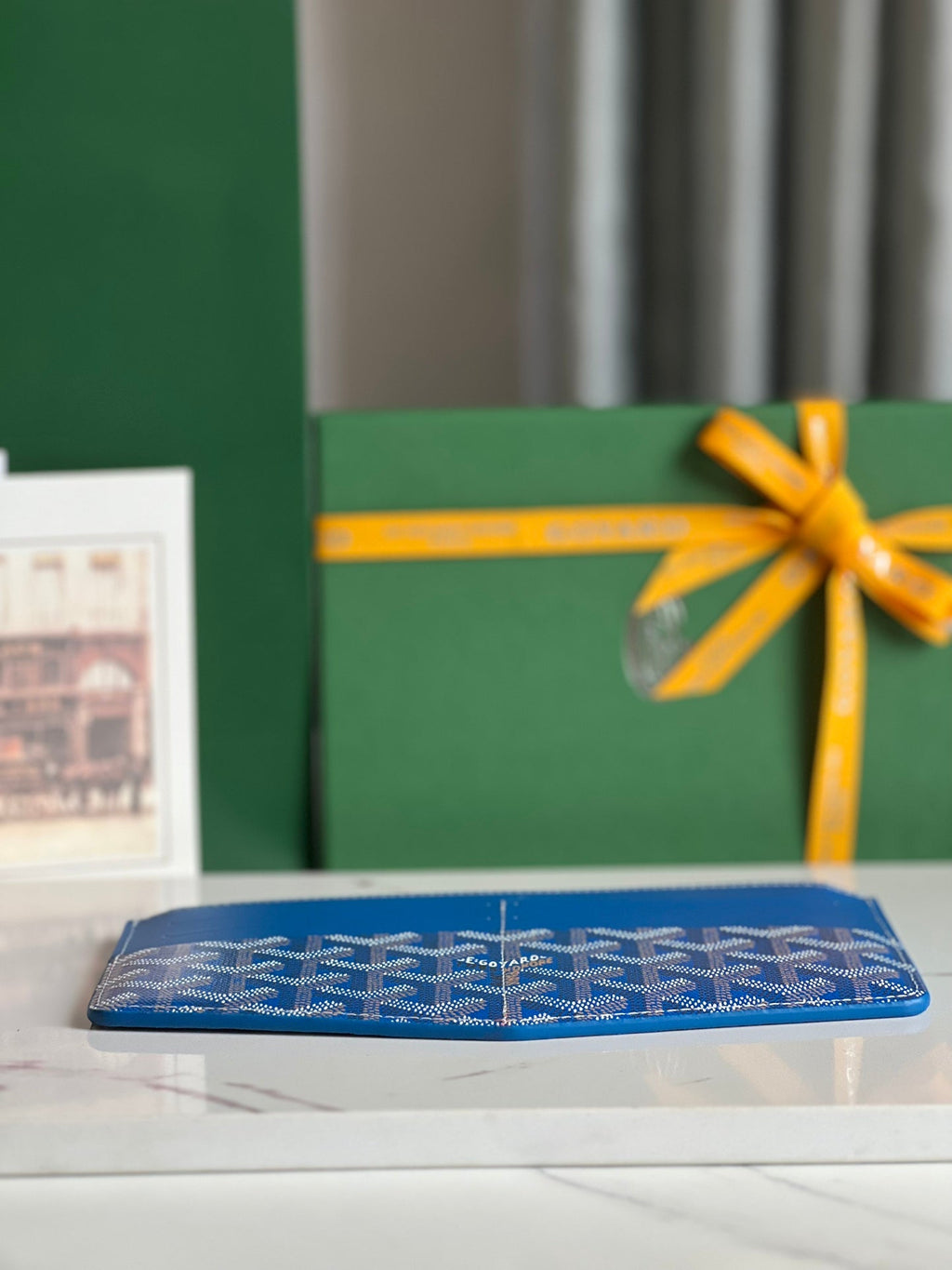 GOYARD INSERT LOUISE 21 IN TORY BLUE GOYARDINE CANVAS