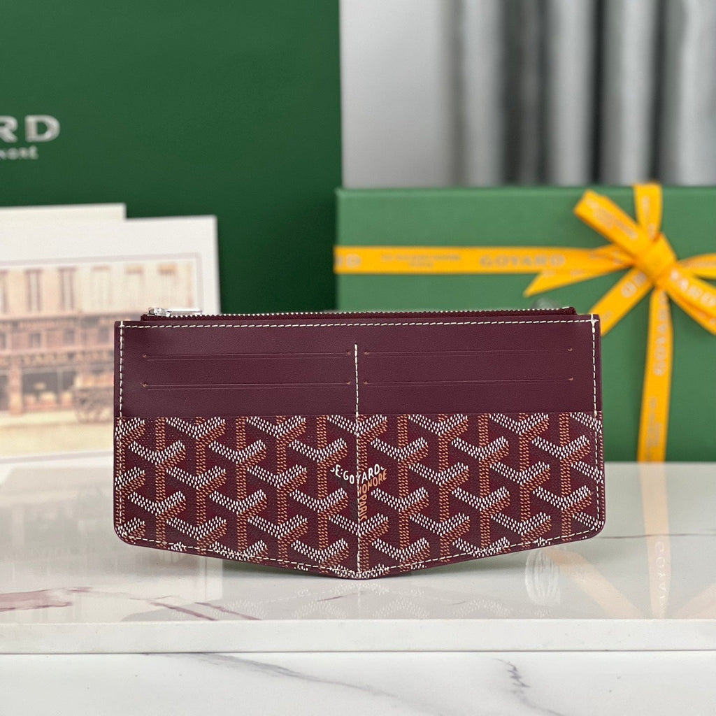 GOYARD INSERT LOUISE 21 IN BURGUNDY RED GOYARDINE CANVAS