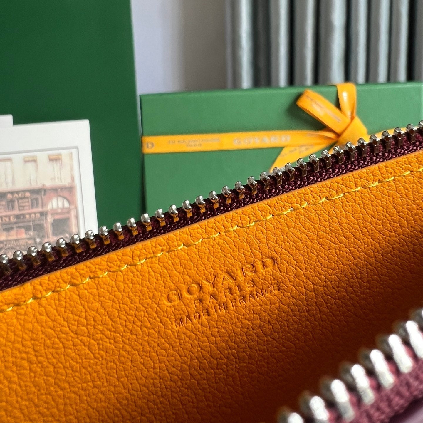 GOYARD INSERT LOUISE 21 IN BURGUNDY RED GOYARDINE CANVAS
