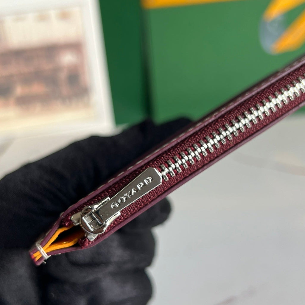 GOYARD INSERT LOUISE 21 IN BURGUNDY RED GOYARDINE CANVAS