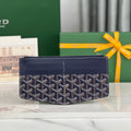 GOYARD INSERT LOUISE 21 IN GUNPOWDER BLUE GOYARDINE CANVAS
