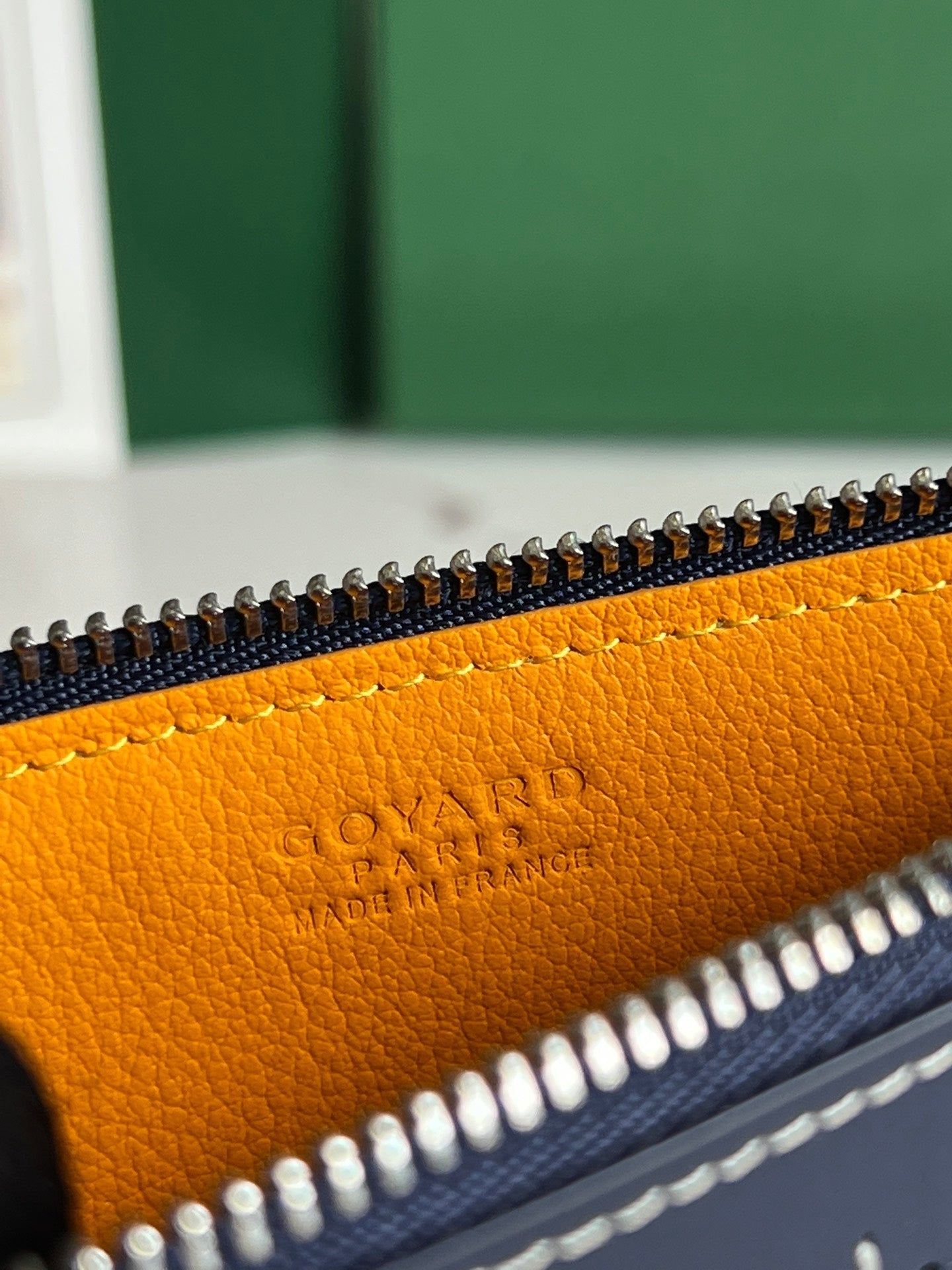 GOYARD INSERT LOUISE 21 IN GUNPOWDER BLUE GOYARDINE CANVAS