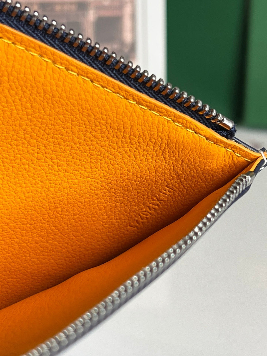 GOYARD INSERT LOUISE 21 IN GUNPOWDER BLUE GOYARDINE CANVAS