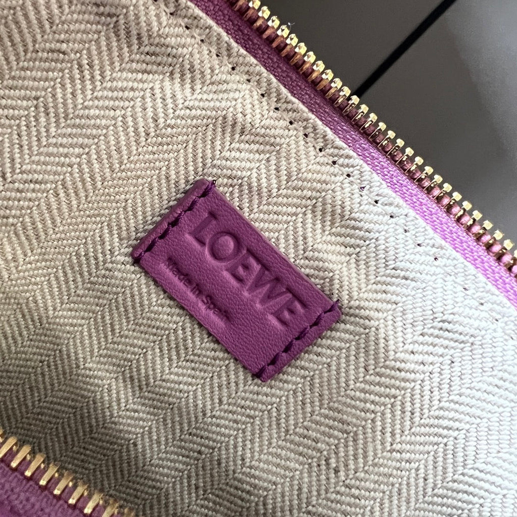 LOEWE LOE LUNA HOBO 28 BAG IN HOT PINK CALFSKIN