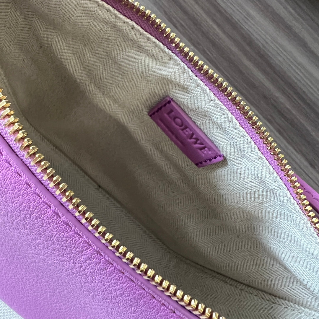 LOEWE LOE LUNA HOBO 28 BAG IN HOT PINK CALFSKIN