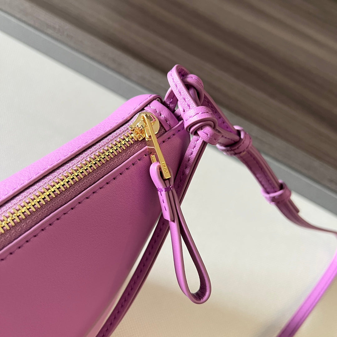 LOEWE LOE LUNA HOBO 28 BAG IN HOT PINK CALFSKIN