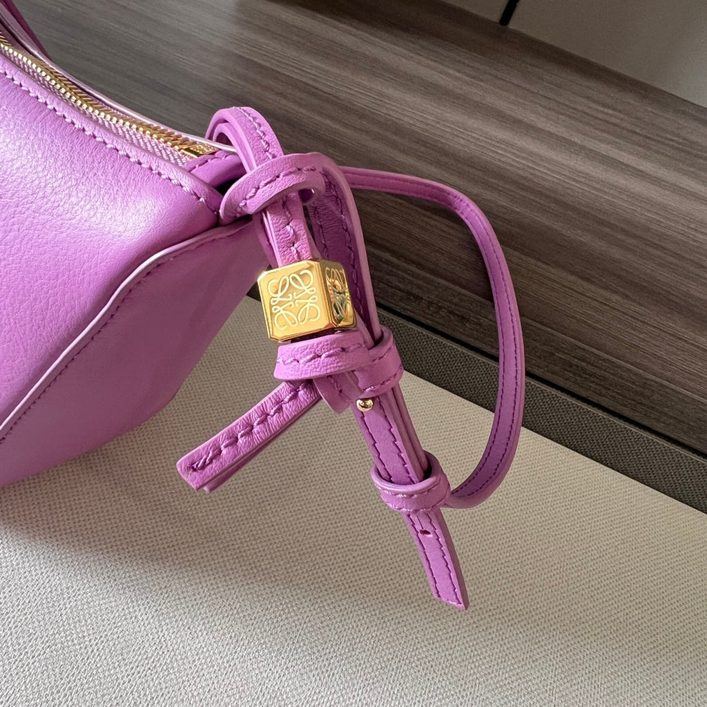 LOEWE LOE LUNA HOBO 28 BAG IN HOT PINK CALFSKIN
