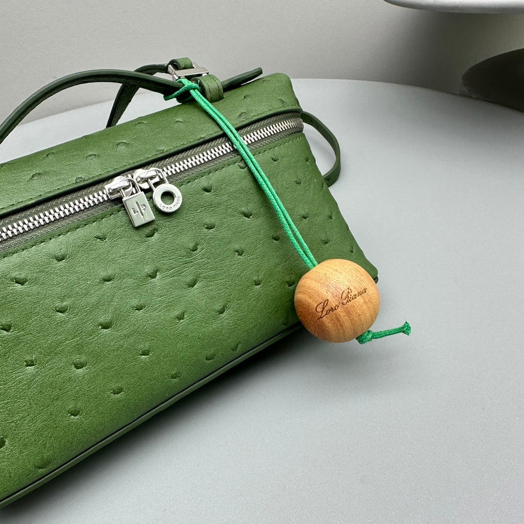 LORO PIANA EXTRA POCKET L19 IN JUNGLE GREEN OSTRICH LEATHER