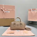 MIU MIU ARCADIE SMALL 22 BAG IN BABY PINK CALFSKIN