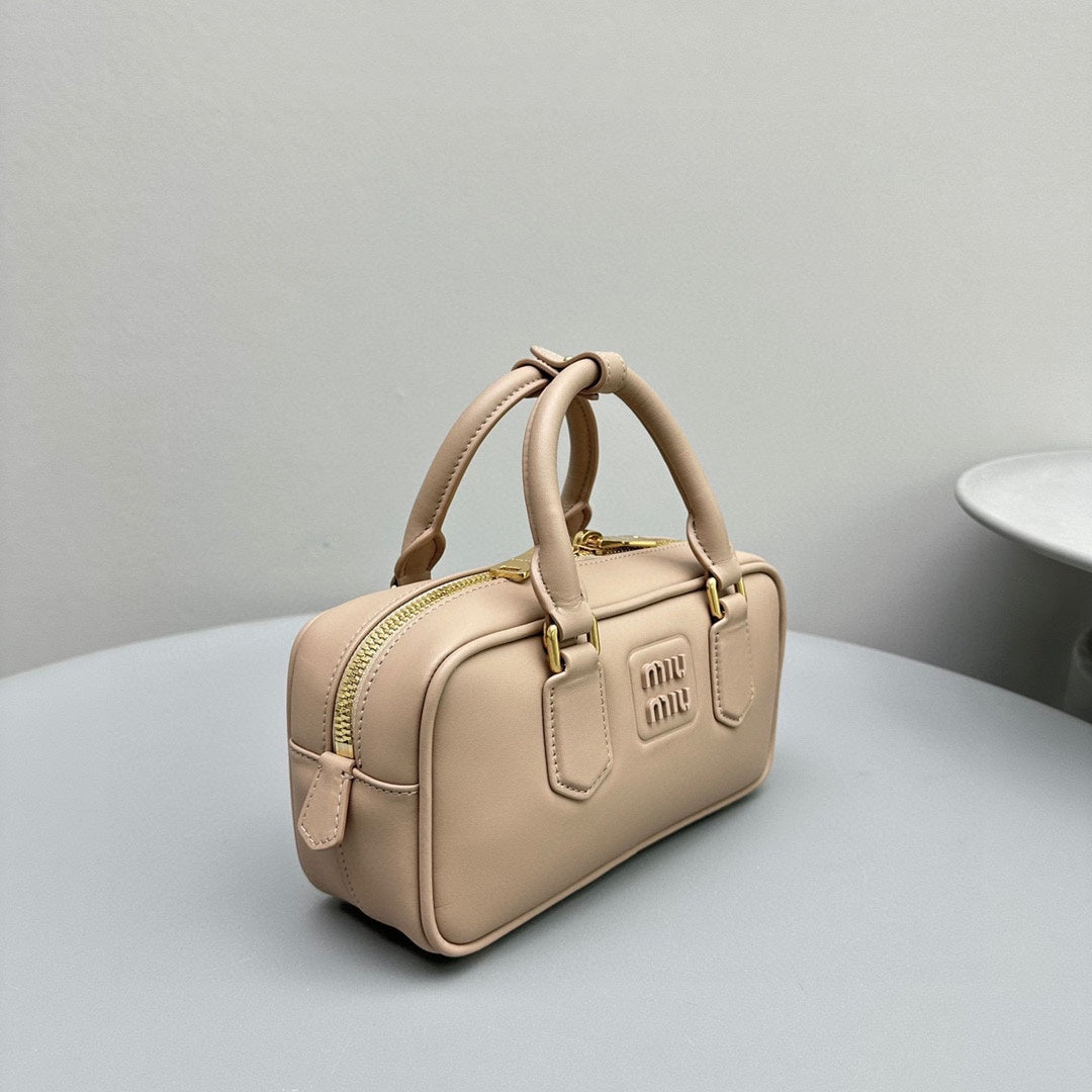 MIU MIU ARCADIE SMALL 22 BAG IN BABY PINK CALFSKIN
