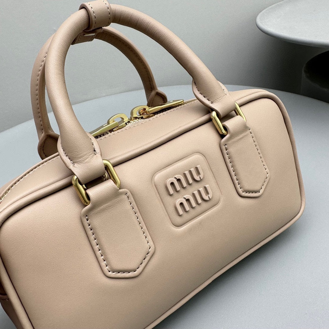 MIU MIU ARCADIE SMALL 22 BAG IN BABY PINK CALFSKIN