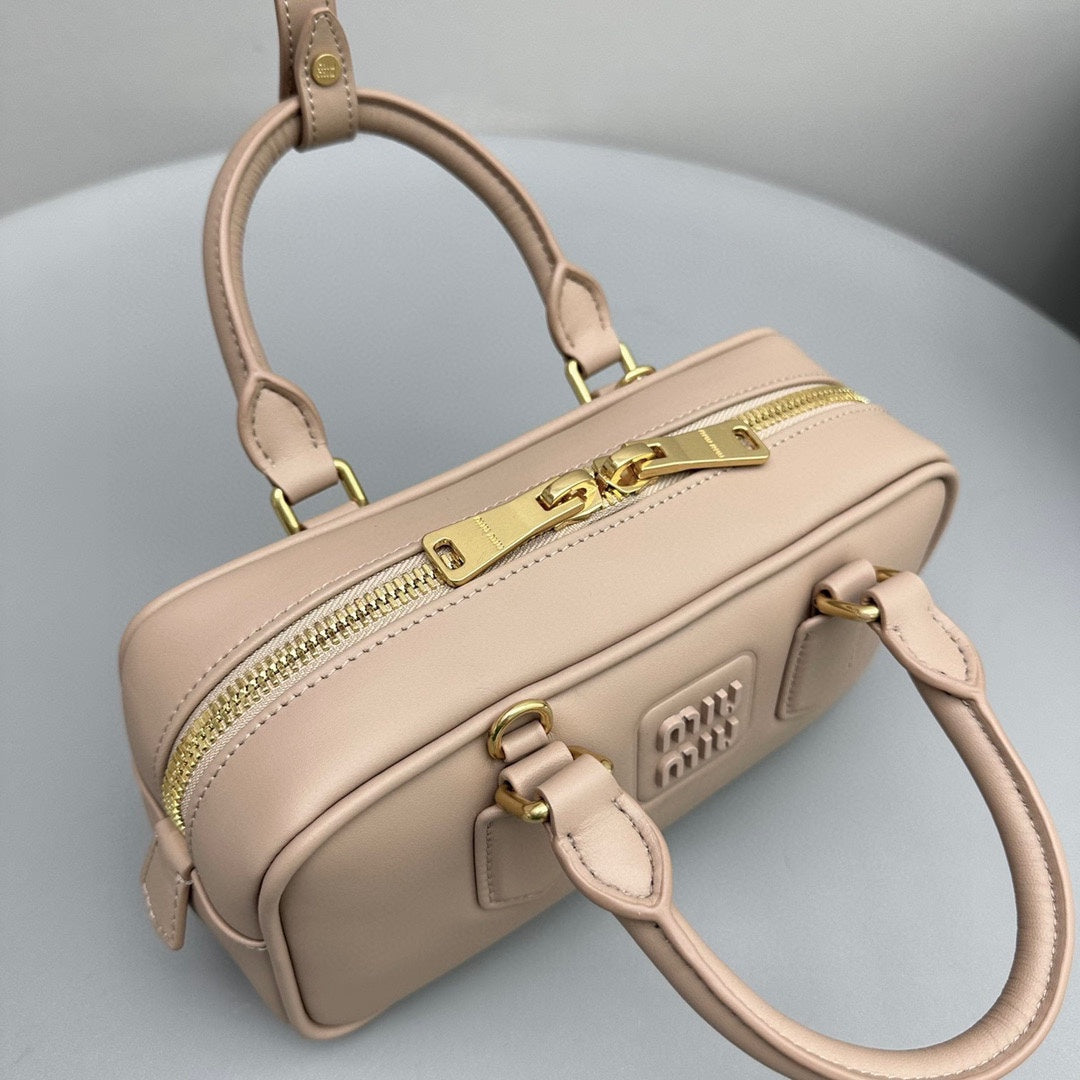 MIU MIU ARCADIE SMALL 22 BAG IN BABY PINK CALFSKIN