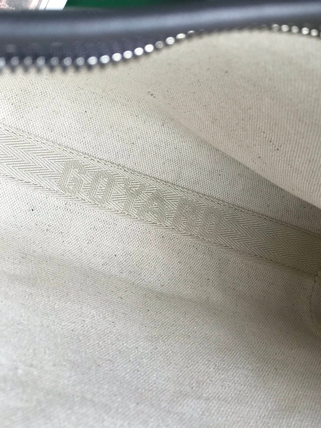 GOYARD CONTI POUCH 24 IN GREY BLACK LAMBSKIN AND GOYARDINE CANVAS
