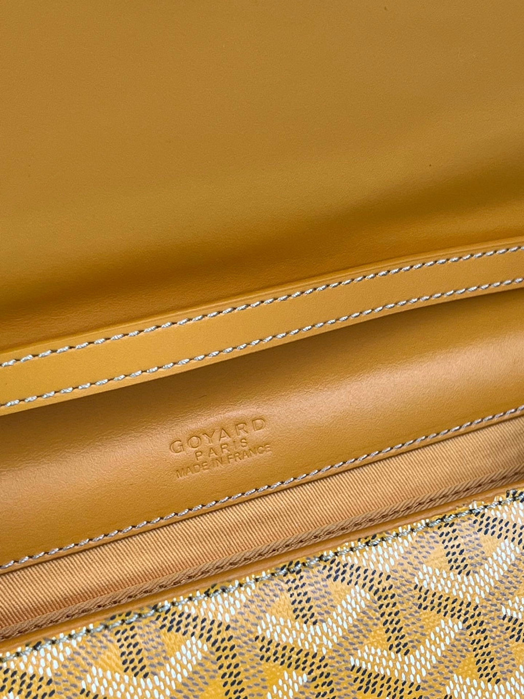 GOYARD MONTE-CARLO PM CLUTCH 25 IN YELLOW GOYARDINE CANVAS
