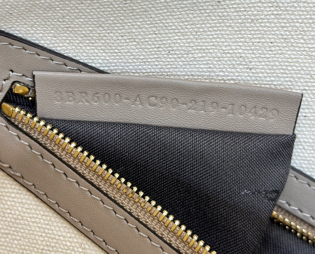 FENDI BAGUETTE CANVAS 27 BAG GREY STRAP WITH MULTICOLOUR EMBROIDERY GOLD HARDWARE