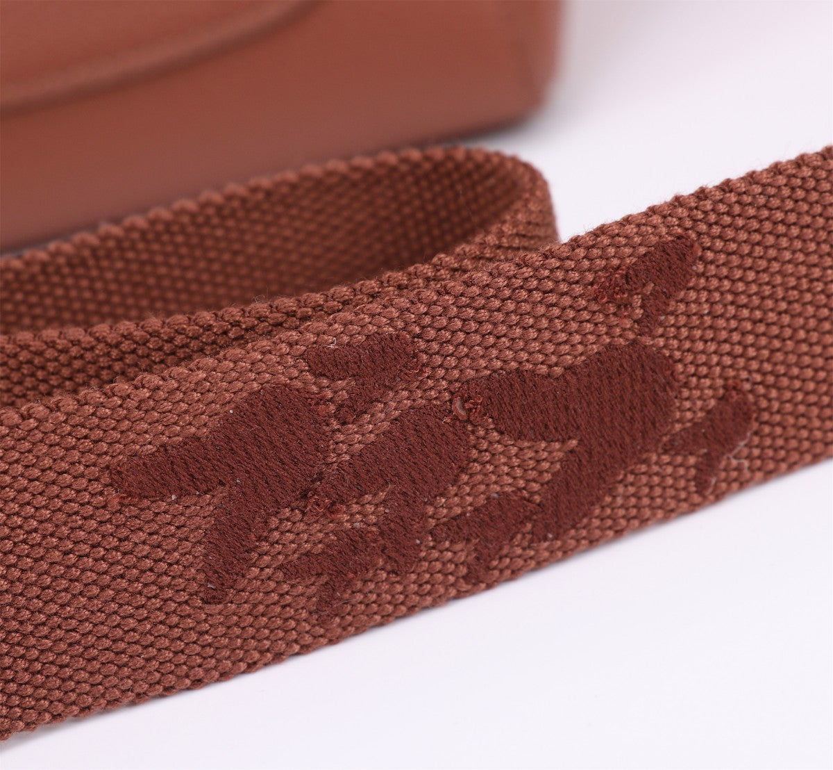 LORO PIANA NANO SMILE BAG 18 IN UMBER BROWN CALFSKIN