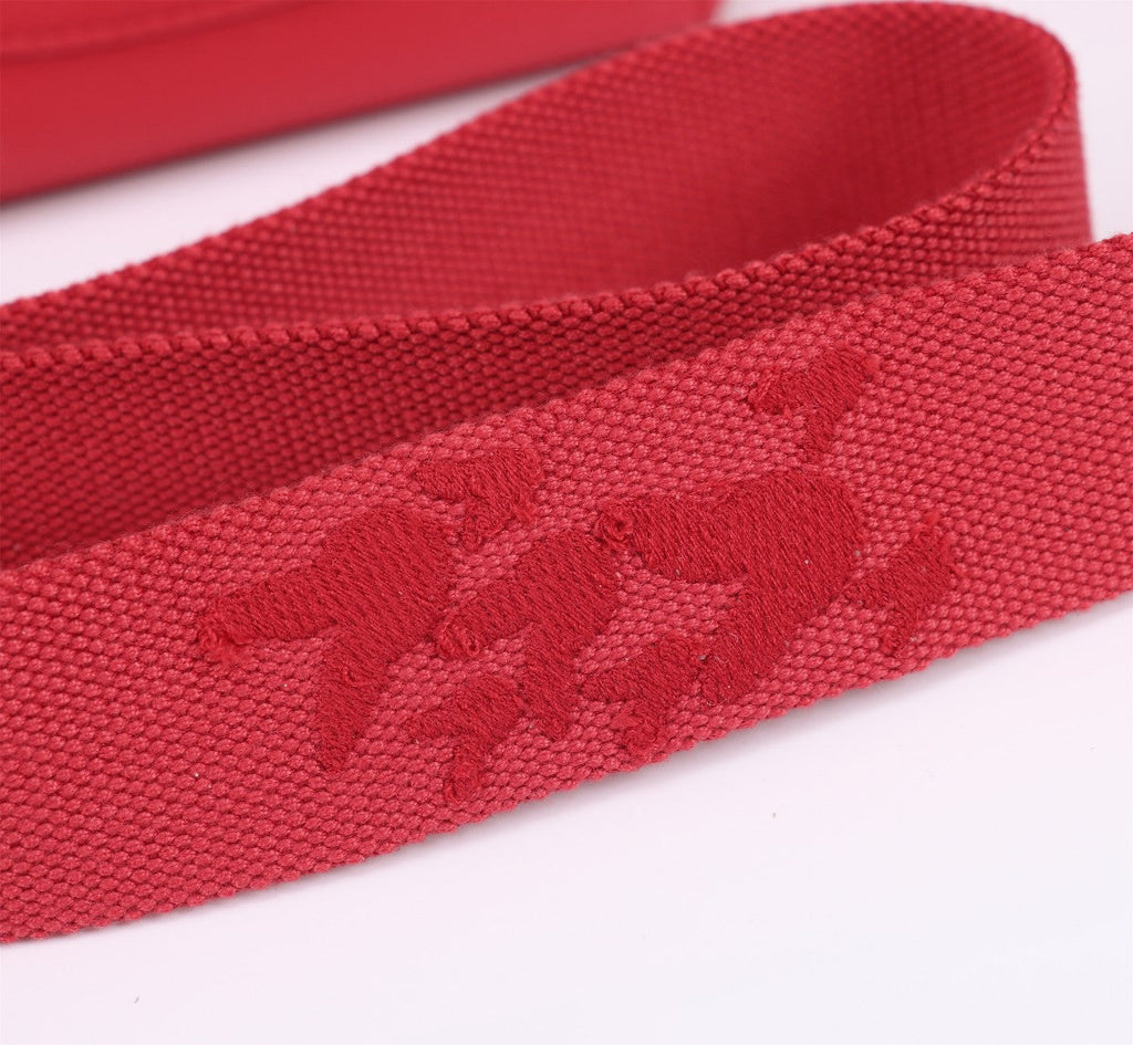 LORO PIANA NANO SMILE BAG 18 IN CRIMSON RED CALFSKIN