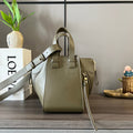 LOEWE LOE 20 HAMMOCK COMPACT BAG IN ARMY GREEN CALFSKIN