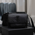 SAINT LAURENT NIKI MEDIUM 28 IN BLACK NYLON