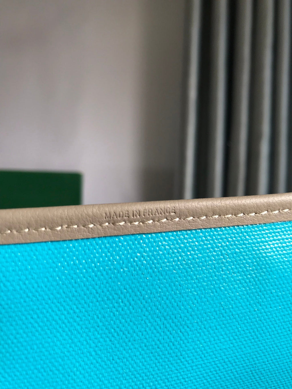 GOYARD SAINT LOUIS PM 40 IN GREY MIX BLUE GOYARDINE CANVAS AND CALFSKIN