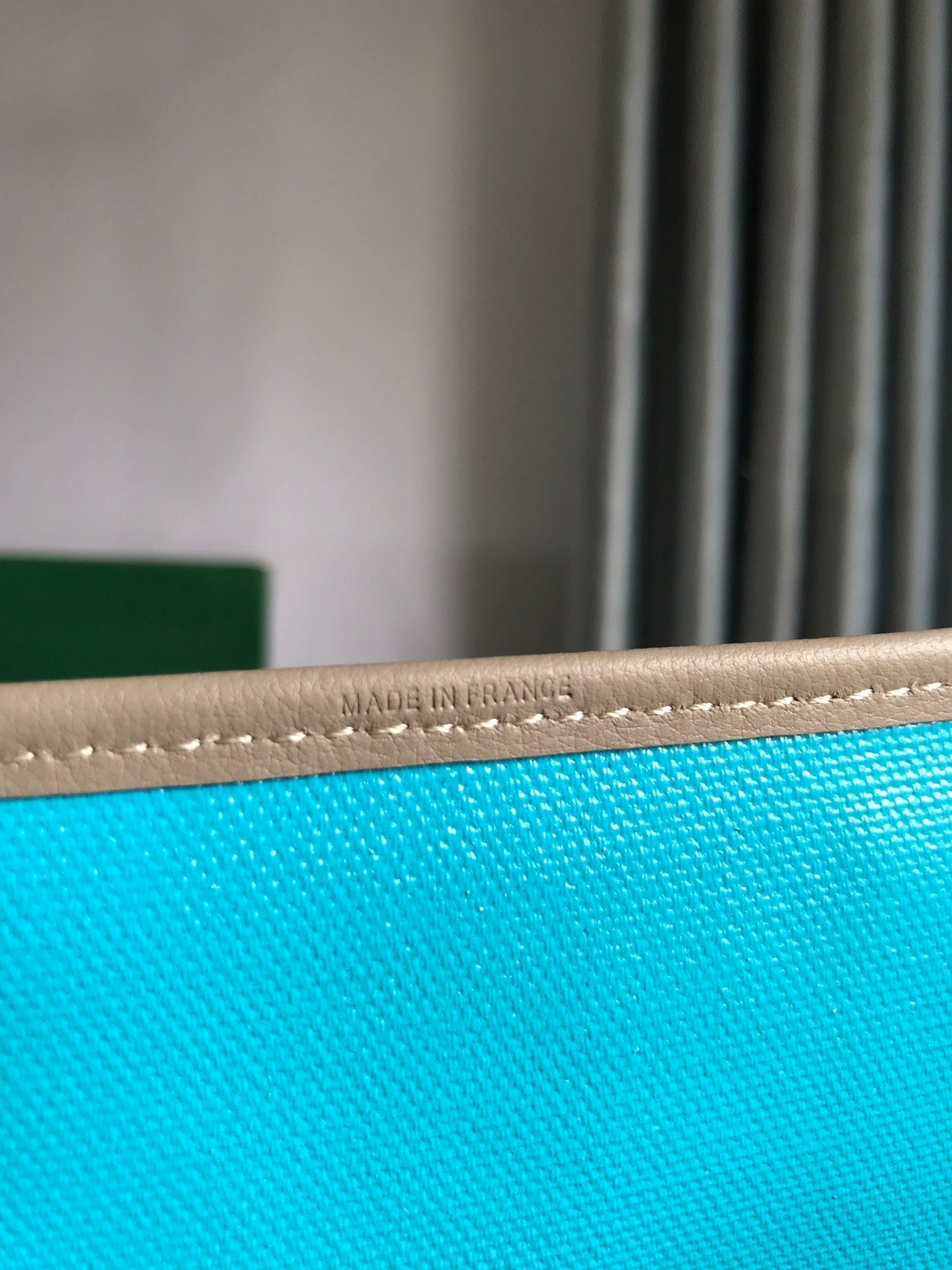 GOYARD SAINT LOUIS PM 40 IN GREY MIX BLUE GOYARDINE CANVAS AND CALFSKIN