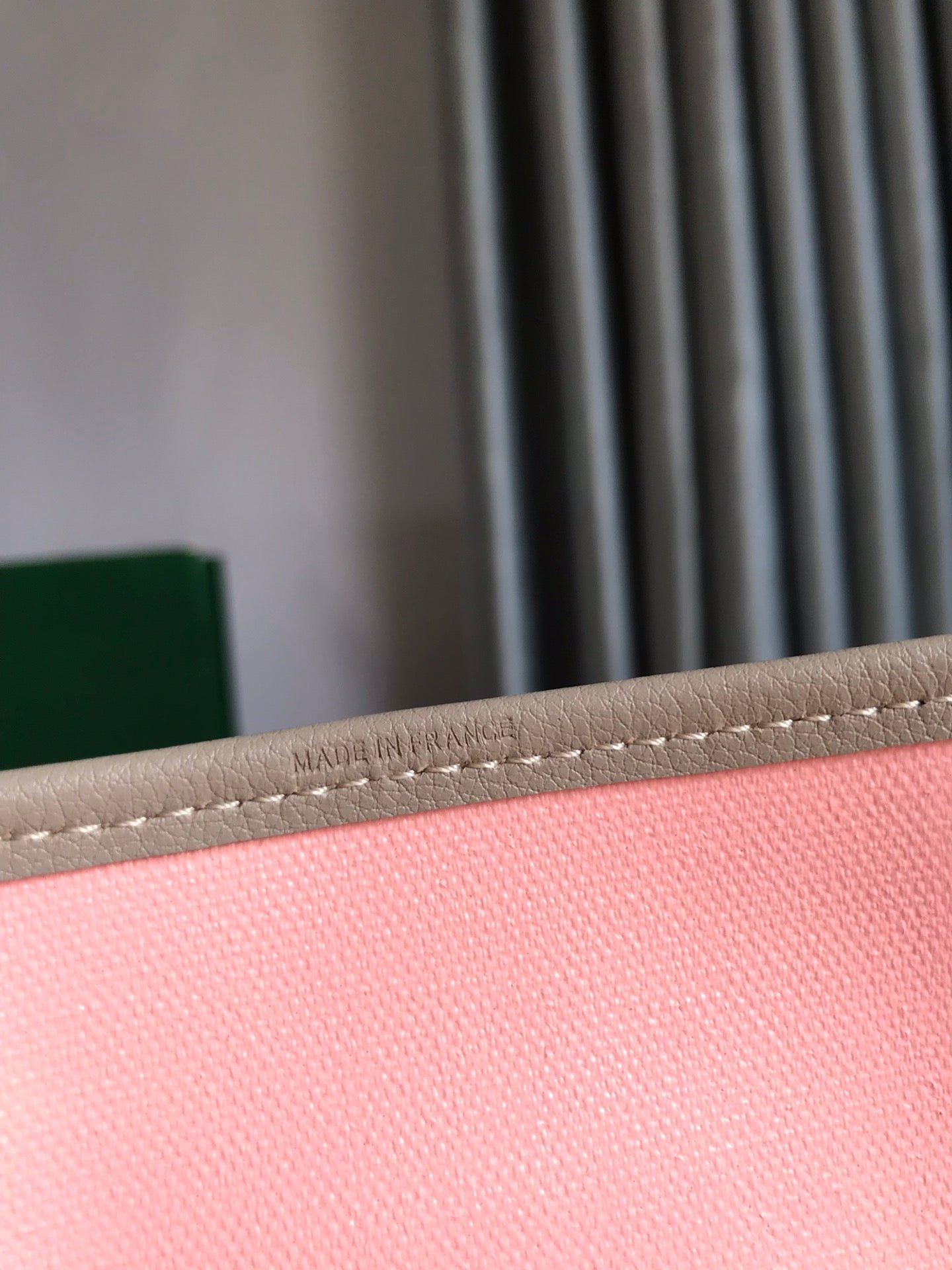 GOYARD SAINT LOUIS PM 34 IN GREY MIX PINK GOYARDINE CANVAS AND CALFSKIN