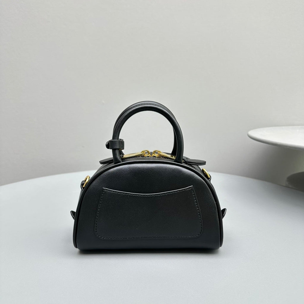 MIU MIU TOP-HANDLE 18 BAG IN BLACK CALFSKIN