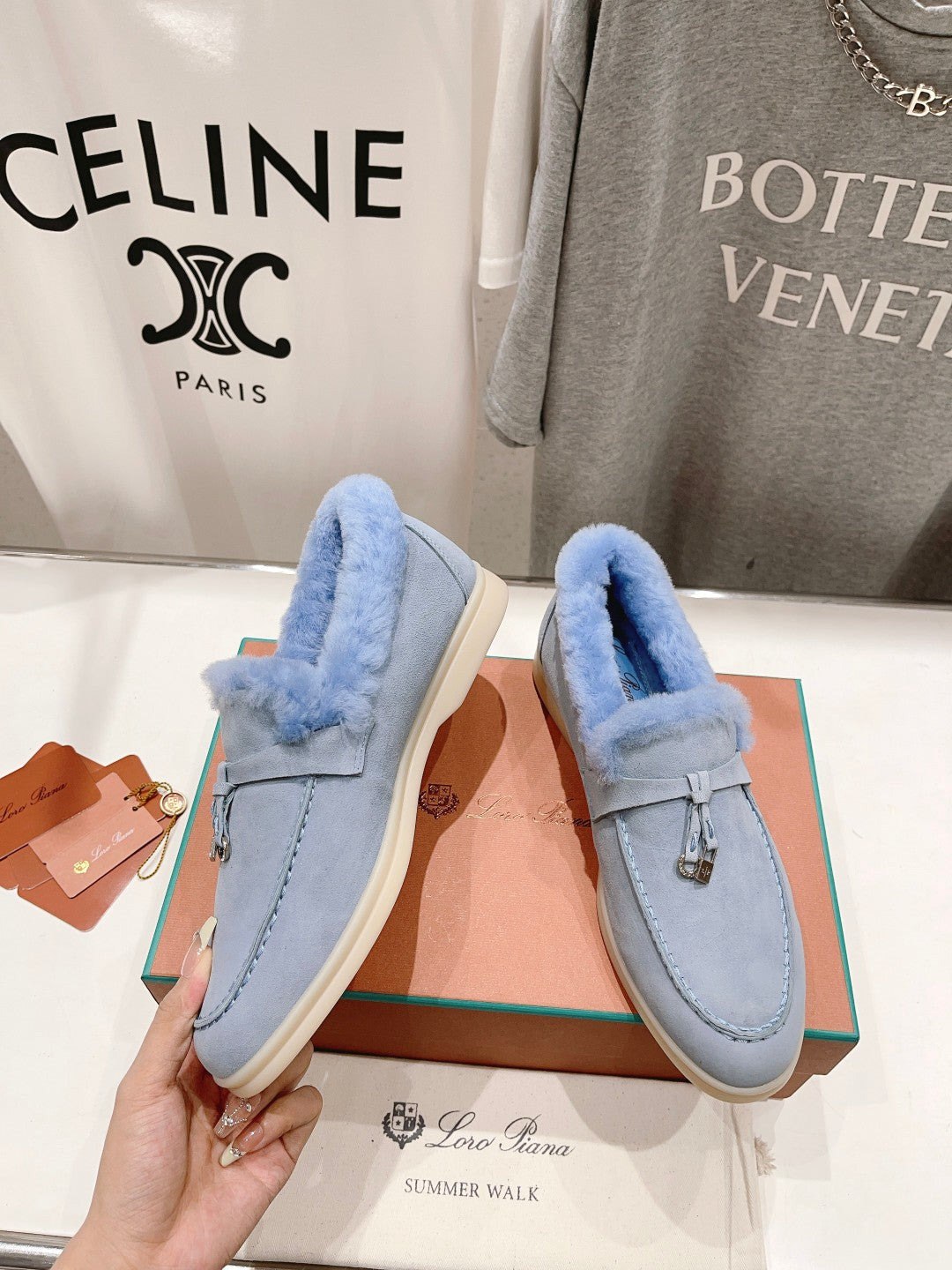LP SUMMER CHARMS WALK LOAFERS SAPPHIRE FLEECE