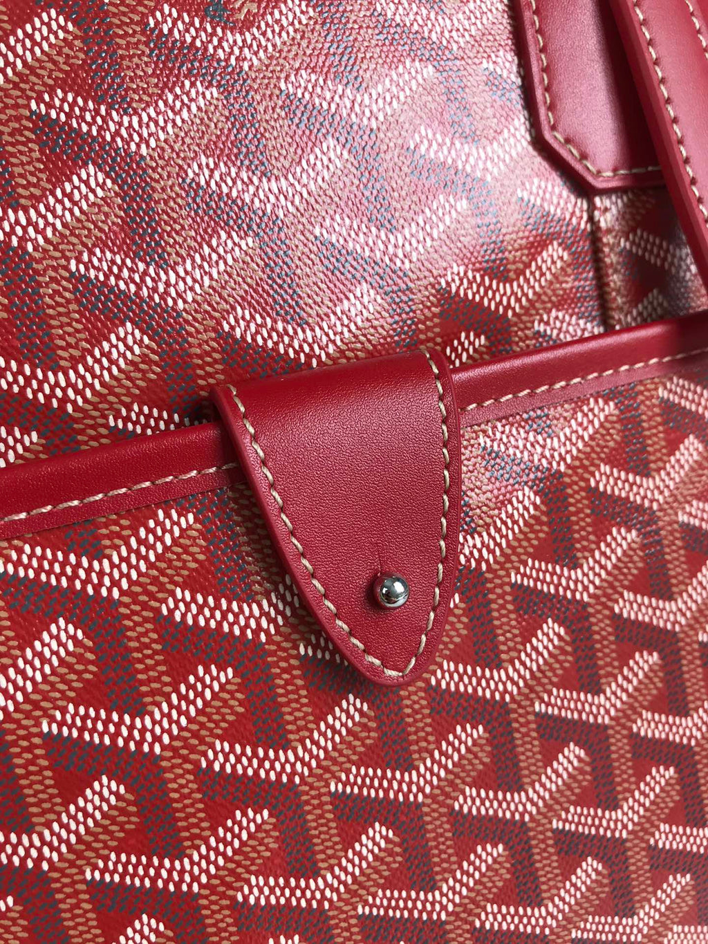 GOYARD AMBASSADE DOCUMENT CASE 35 IN CLASSIC RED GOYARDINE CANVAS