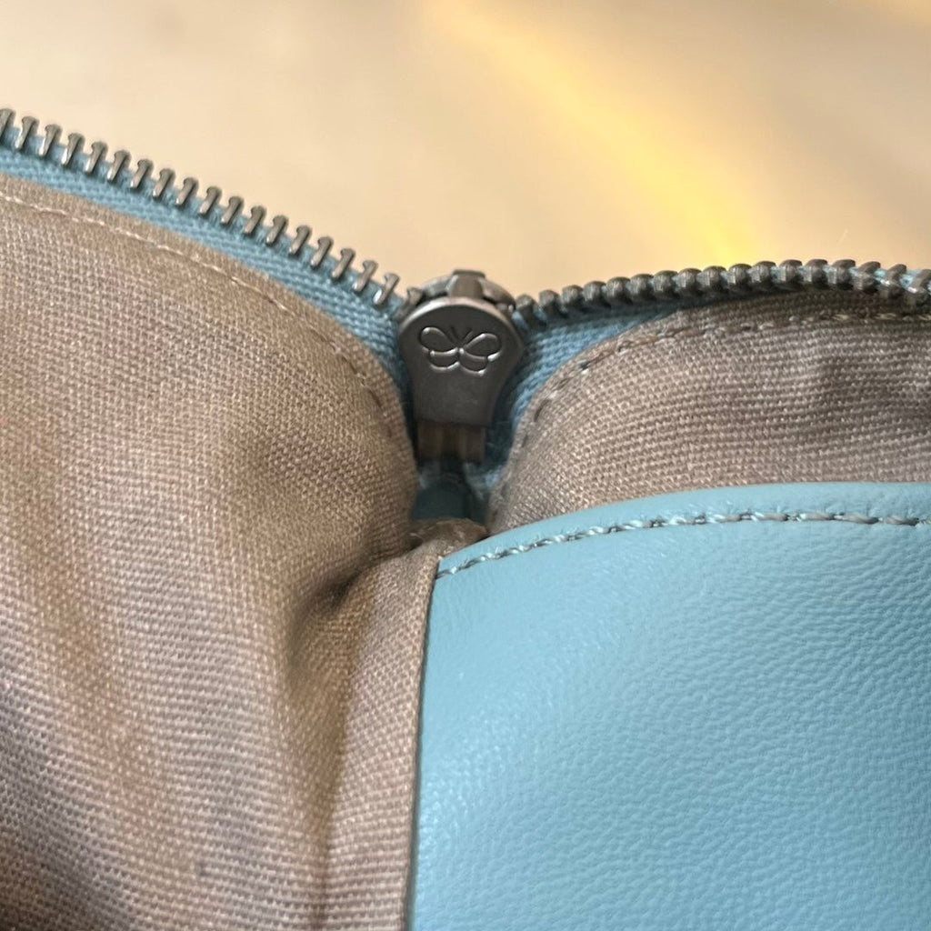 BOTTEGA VENETA INTRECCIATO 30 IN SKY BLUE LAMBSKIN