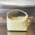 BOTTEGA VENETA WALLACE 22 BAG IN YELLOW CREAM CALFSKIN