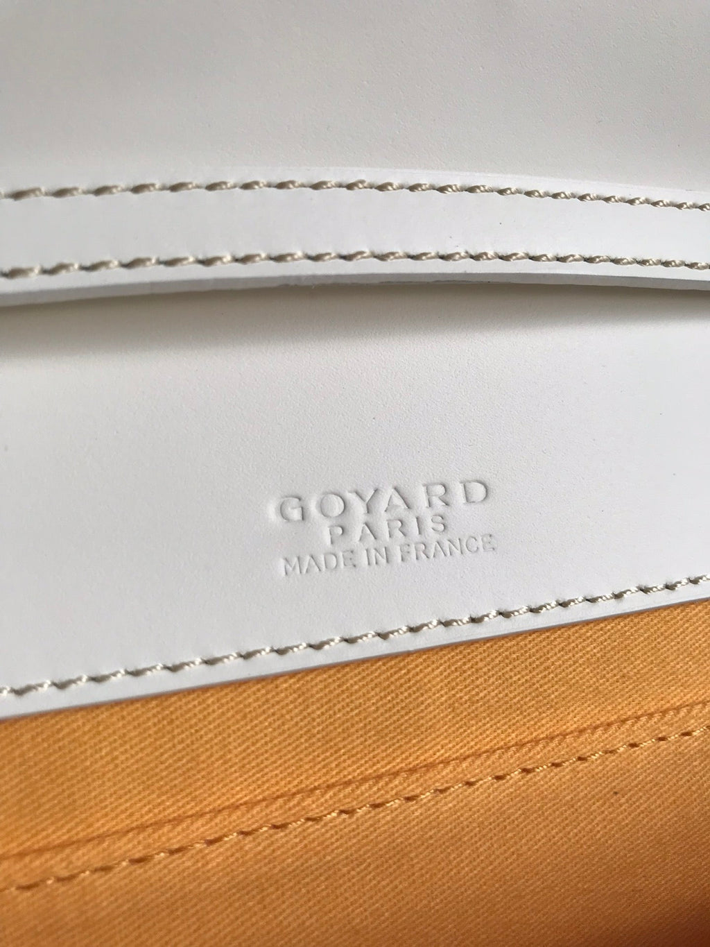 GOYARD MONTE-CARLO PM CLUTCH 25 IN WHITE GOYARDINE CANVAS