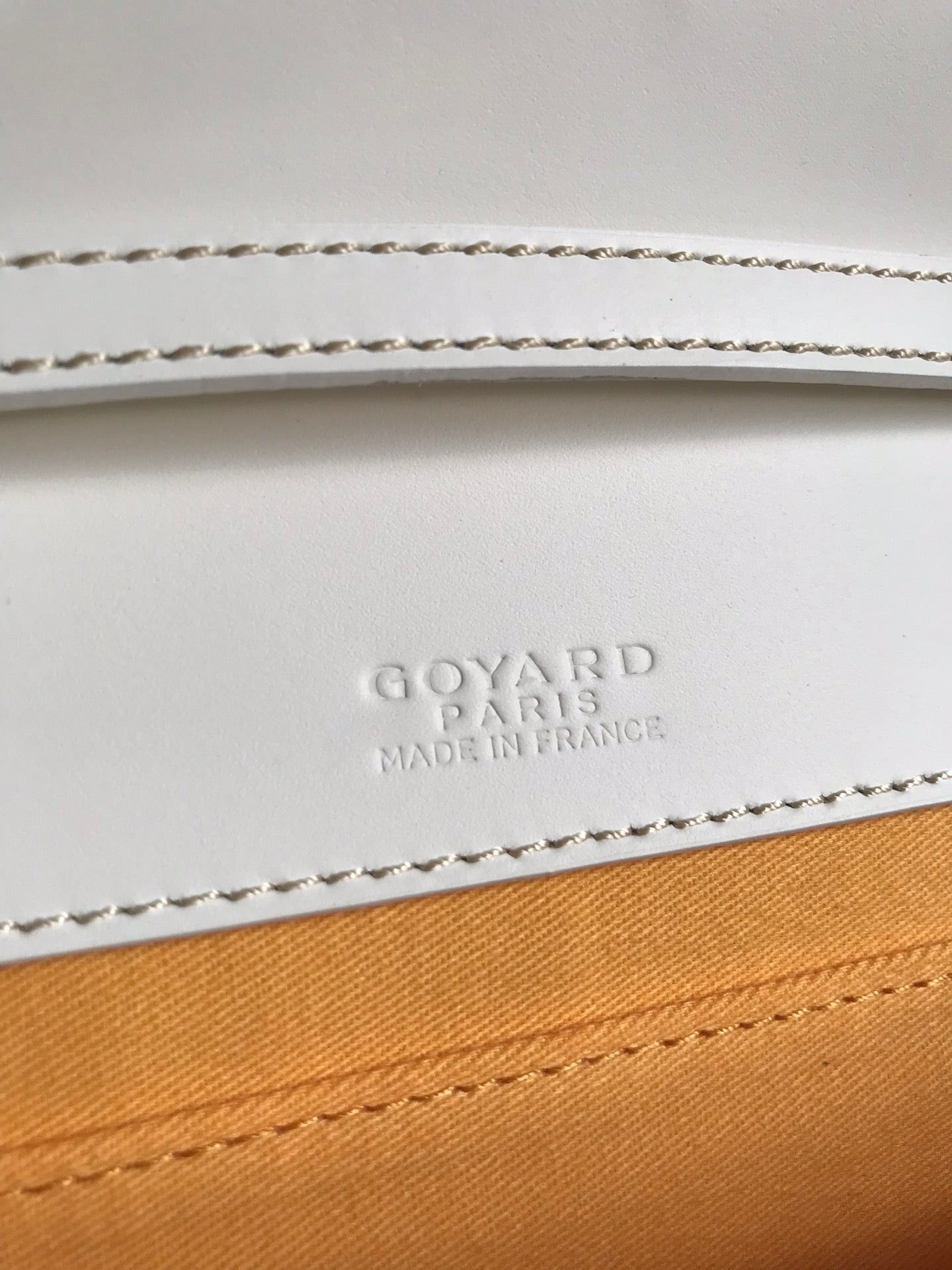 GOYARD MONTE-CARLO PM CLUTCH 25 IN WHITE GOYARDINE CANVAS