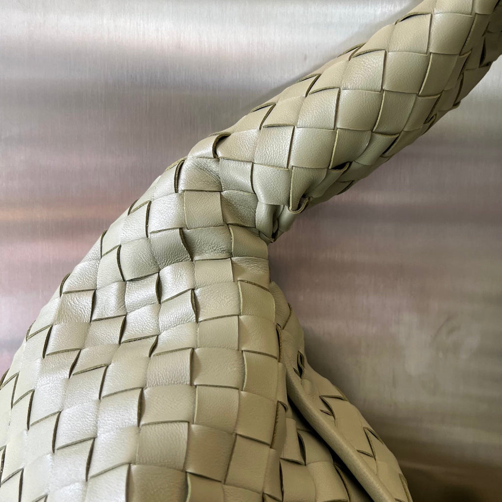 BOTTEGA VENETA LARGE HOP 54 IN SARDINE GREY LAMBSKIN