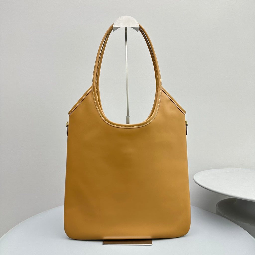 MIU MIU HOBO 40 TOTE IN GOLDENROD YELLOW CALFSKIN